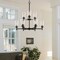 Designers Fountain Westin 9 Light Modern Matte Black with Clear Glass Shades Chandelier For Dining Rooms 95789-MB - alternate 2